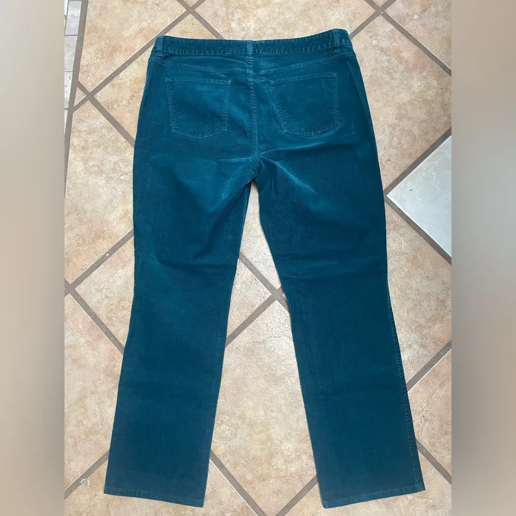 Talbots heritage Deep Teal Straight Leg corduroy Jeans - Image 2