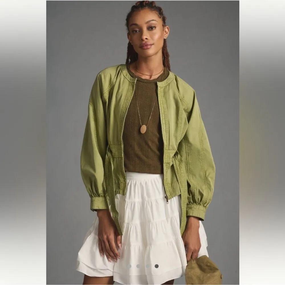 Anthropologie  Belted Utility Jacket NEW Size Large - Image 3