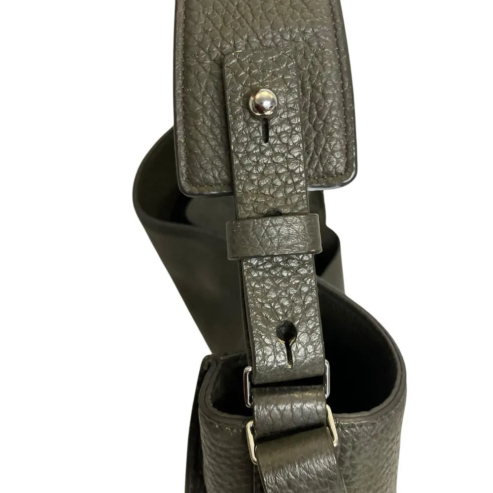 AllSaints Mast Gray Leather Shoulder Tote Bag - Image 4