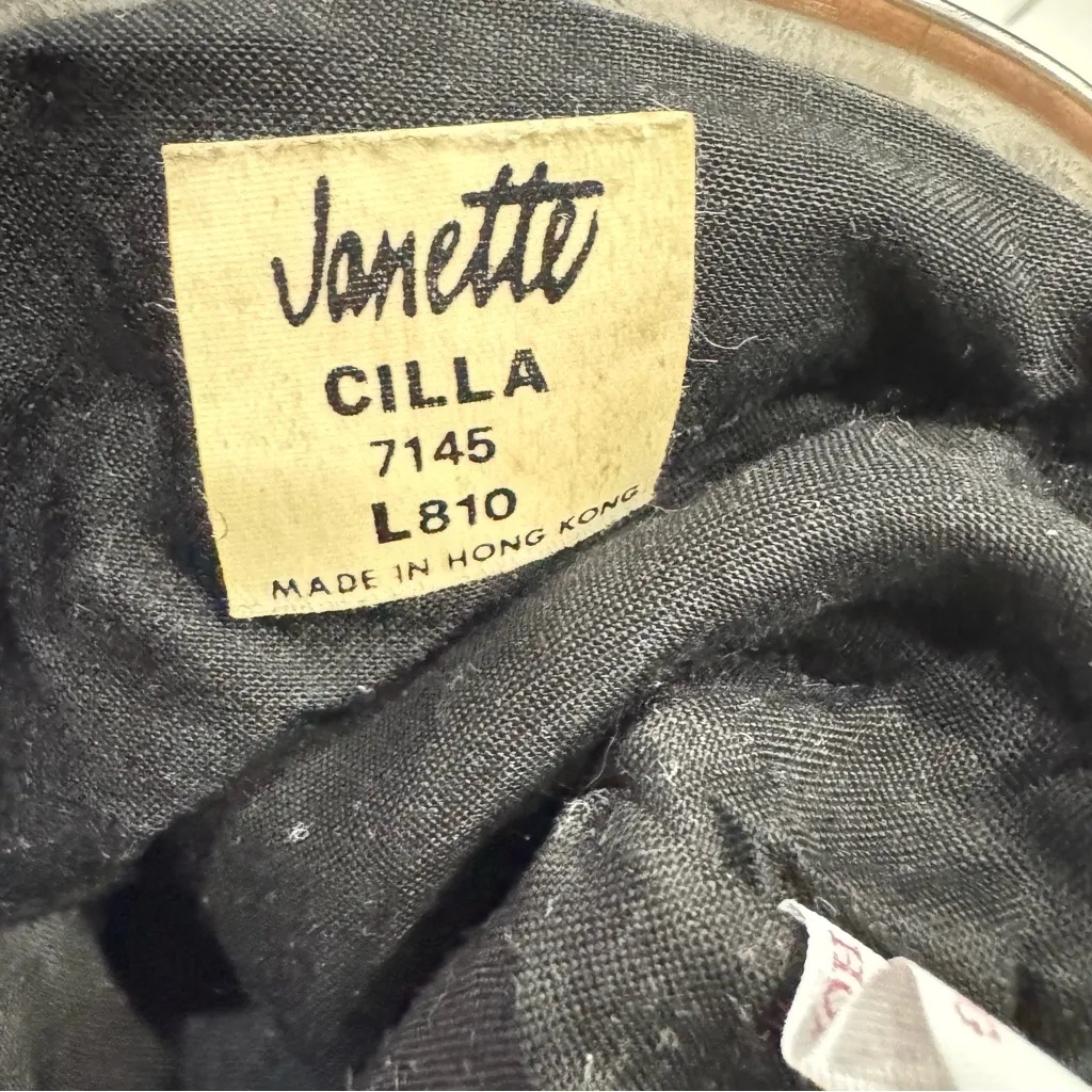 Vintage Janette Cilla Black Beaded Evening Purse Clutch w/ Chain – Hong Kong - Image 8