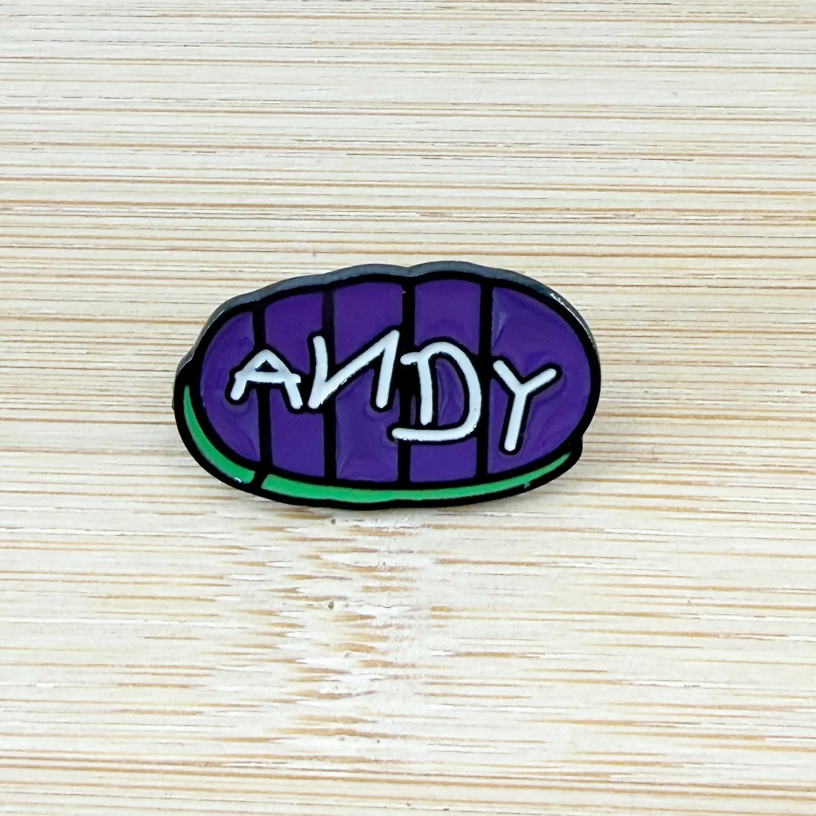 ANDY Buzz Lightyear Soft Enamel Pin Purple - Image 2