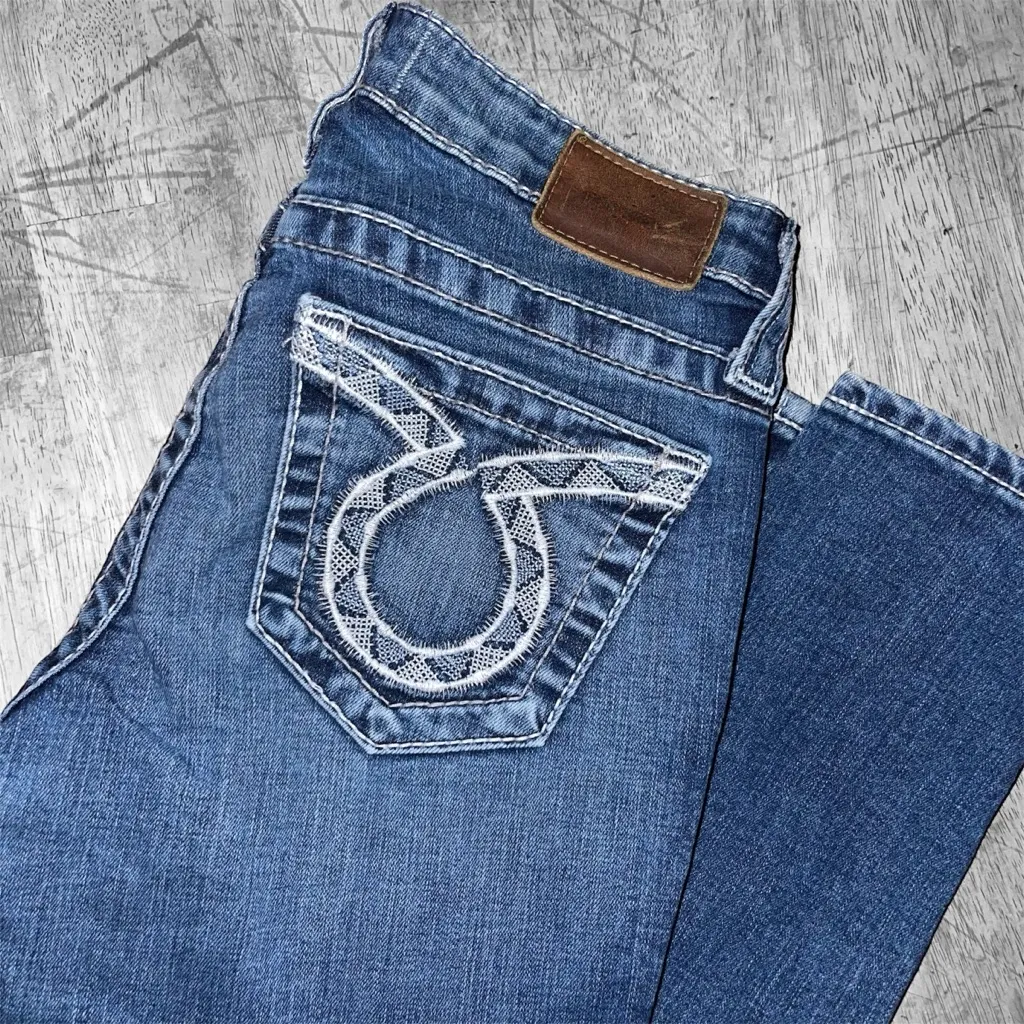 Big Star Dark Blue Skinny Jeans Size 26 - Image 6