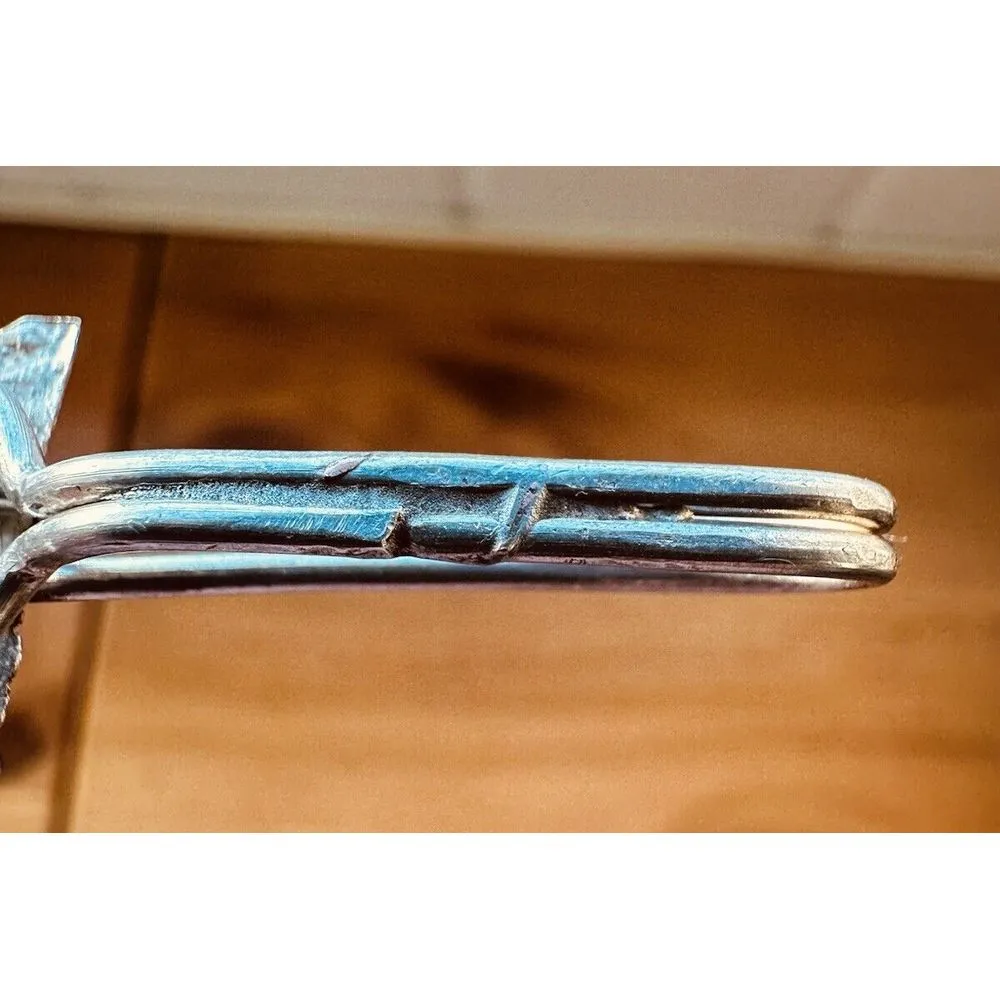 Vintage Peru 925 Sterling Silver Lapel Pin Tie Figural‎ Incan Mayan Symbols - Image 11