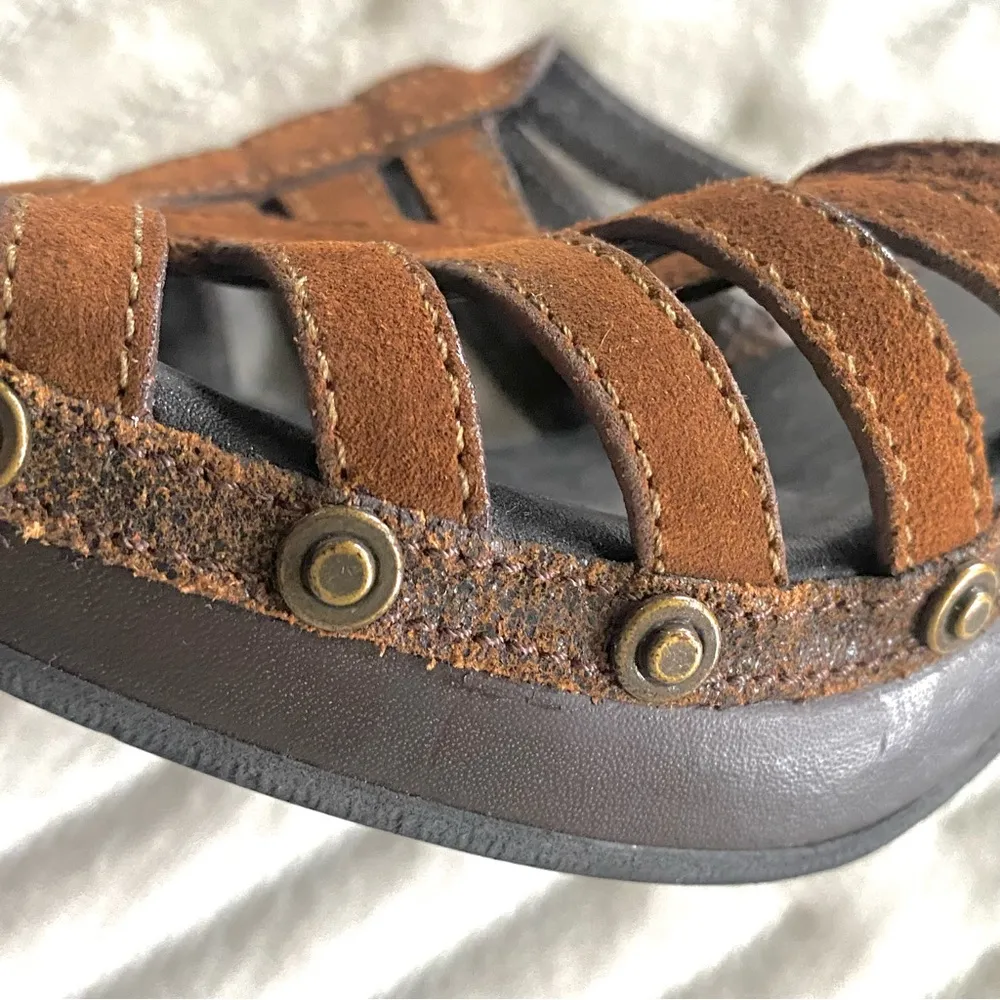 Cole Haan Clio Suede Designer Strappy Platform Heels - Image 12