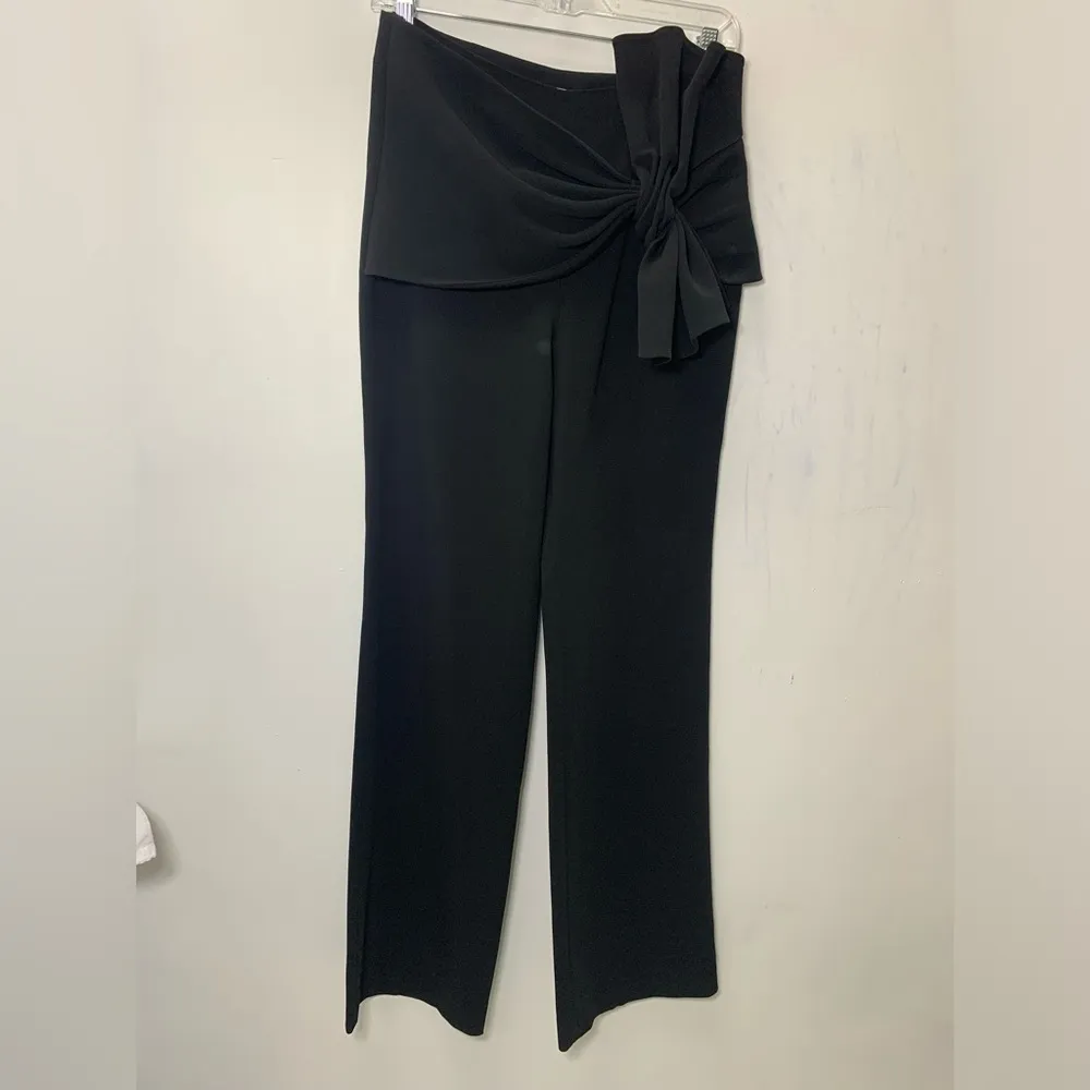 Cinq A Sept Connor Crepe Tie Front Wide Leg Pants size 6 - Image 2