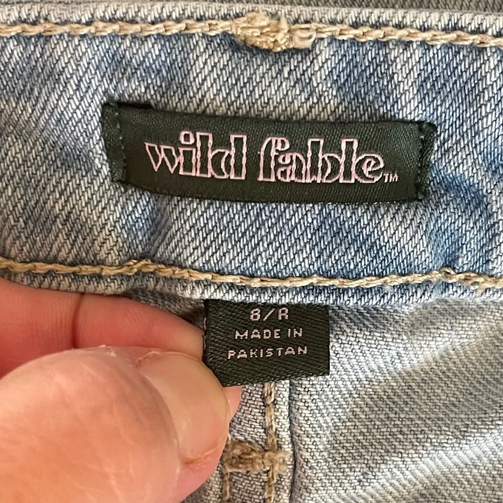 Women’s Wild Fable light wash Jean shorts high rise rolled cuff 8 - Image 5