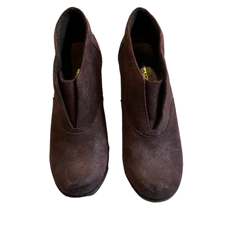 SPERRY Harlow Brook Laceless Wedge Chukka Ankle Bootie Leather Suede, Sz 8 - Image 4