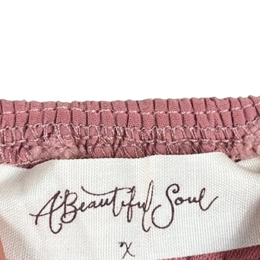 A Beautiful Soul Mauve Pink Swiss Dot Long Sleeve Cottagecore Dress Size 1X - Image 5