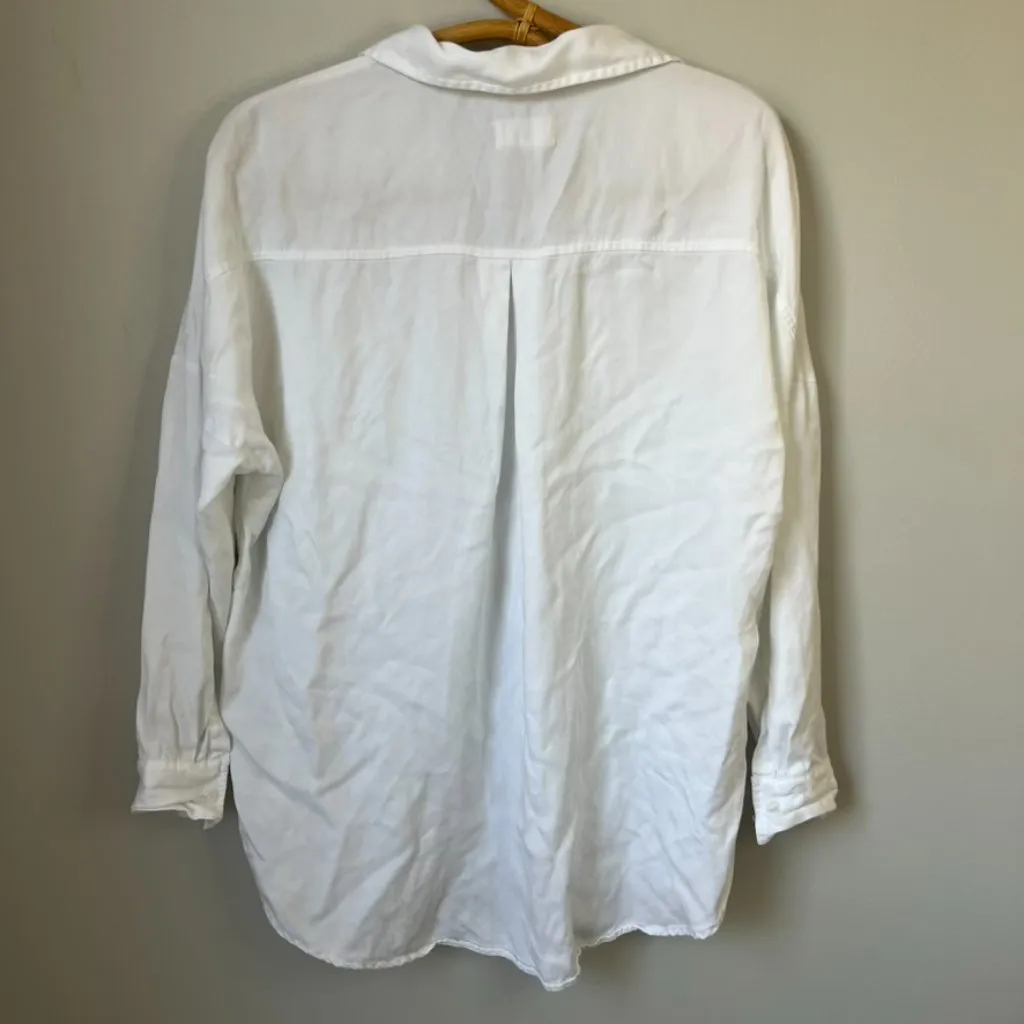 Lou & Grey White Button Down Long Sleeve Women's XS - Image 3