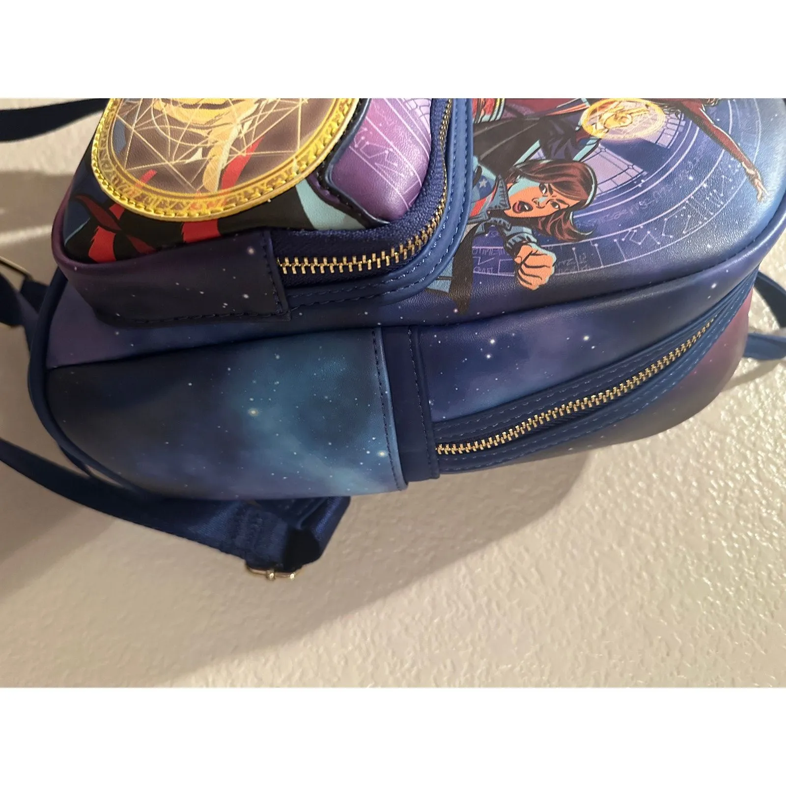 NWT Marvel Disney Loungefly Dr. Strange Multiverse Avengers Wallet AND Backpack - Image 6