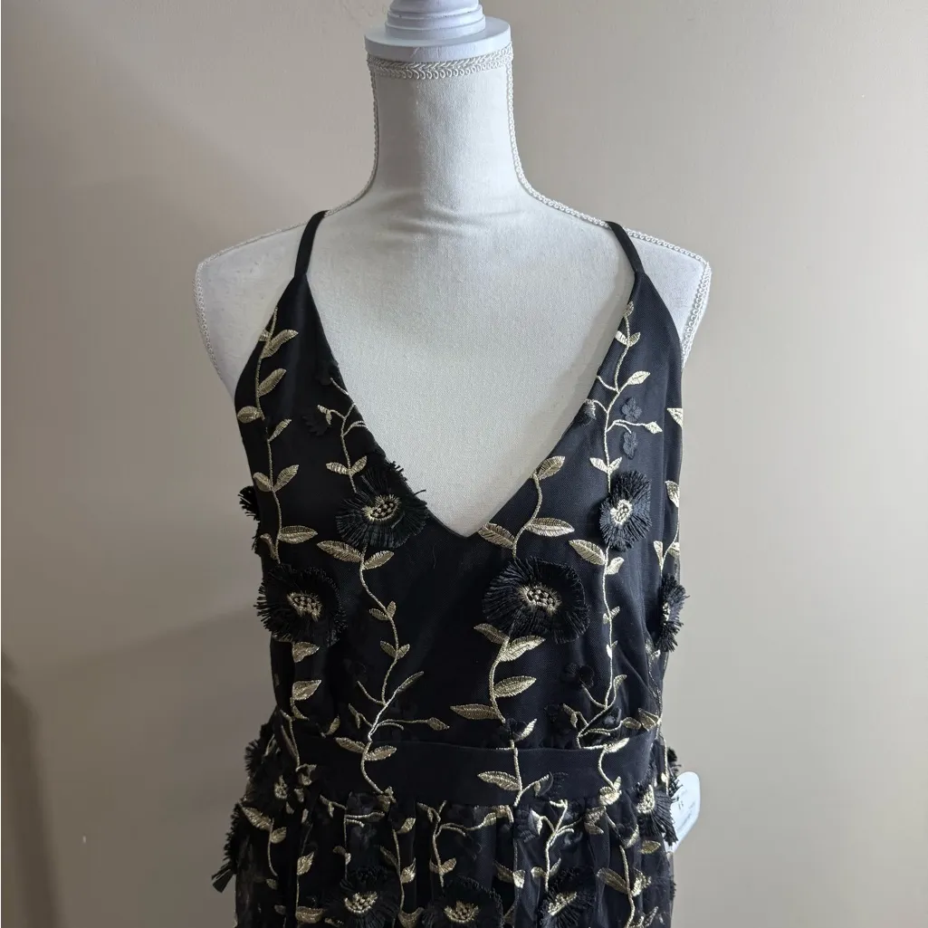 NWT Arula Elegant Black and gold Embroidered Dress size B 2xl Party - Image 2