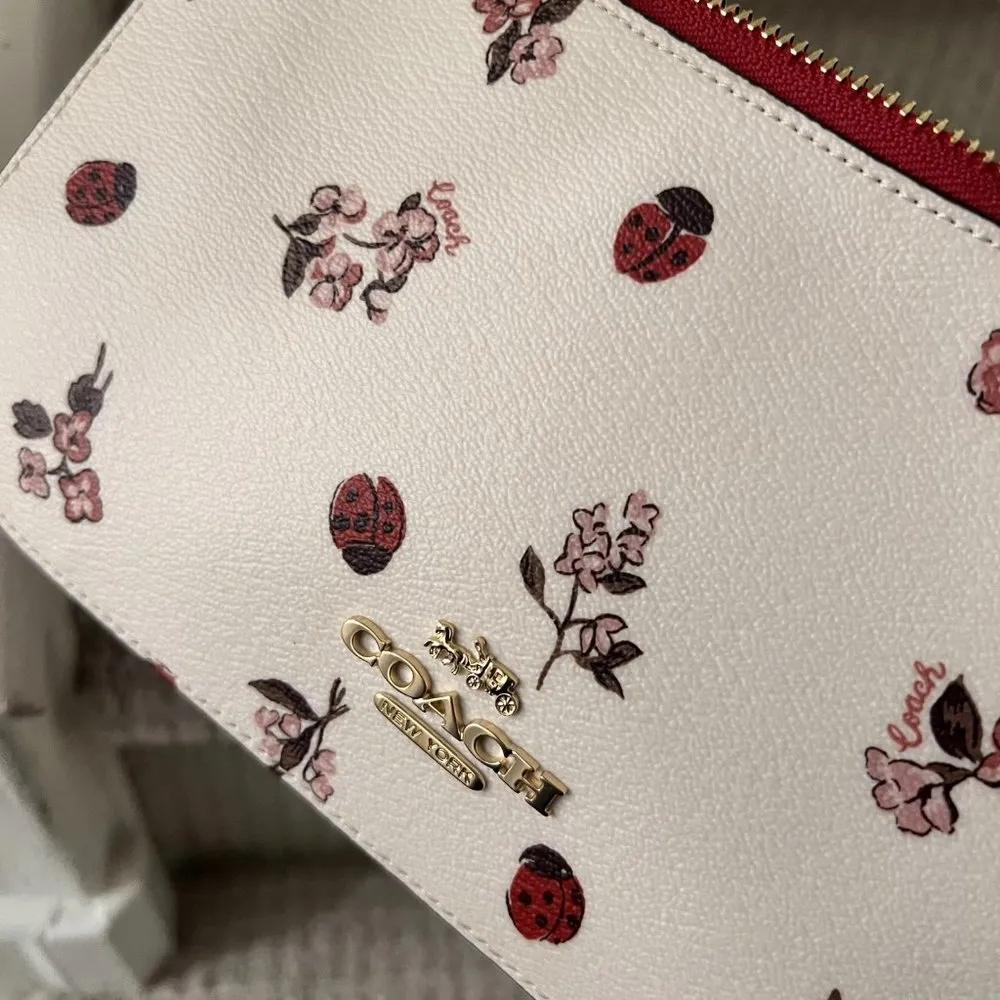 Coach Jes Baguette With Ladybug Floral Print  C7973 - Image 8