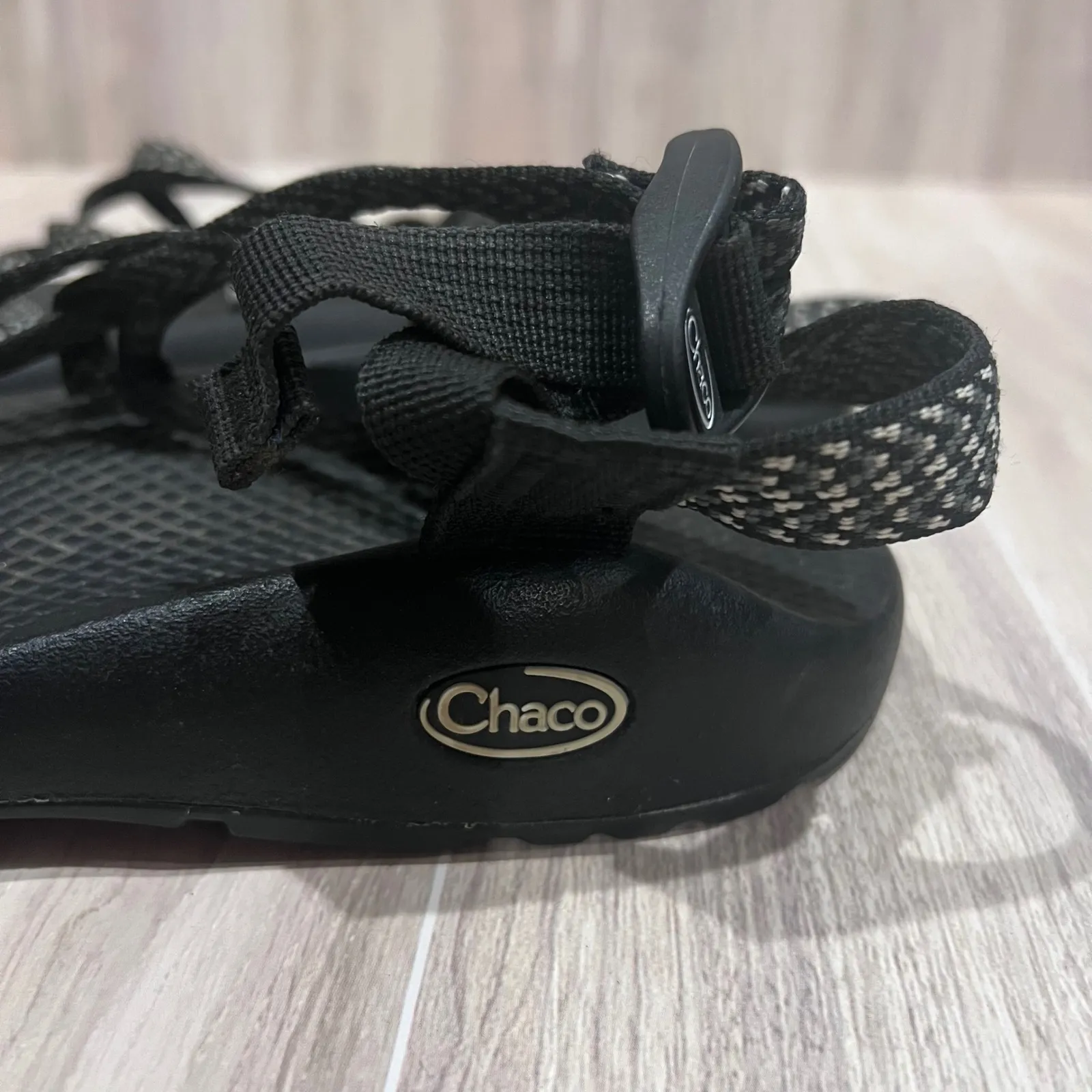 Cape Robbin Woven Thong Heeled Sandals Clear Strap Pointed Toe Heels Size 7.5 - Image 3