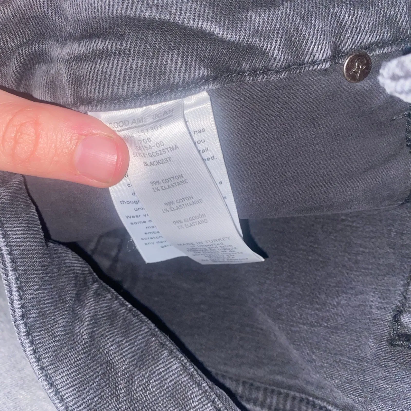 Good American good classic black jeans size 22 new with tags - Image 9