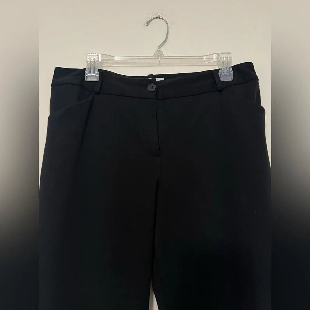 Talbots Women’s Black Dress Pants Size 10‎ Straight Leg Work Trousers - Image 2
