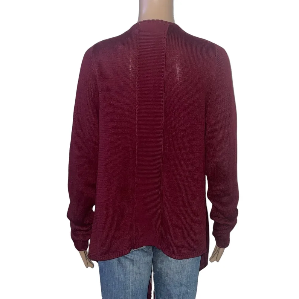 Lovestitch  cashmere blend drape front fringed cardigan - Image 3