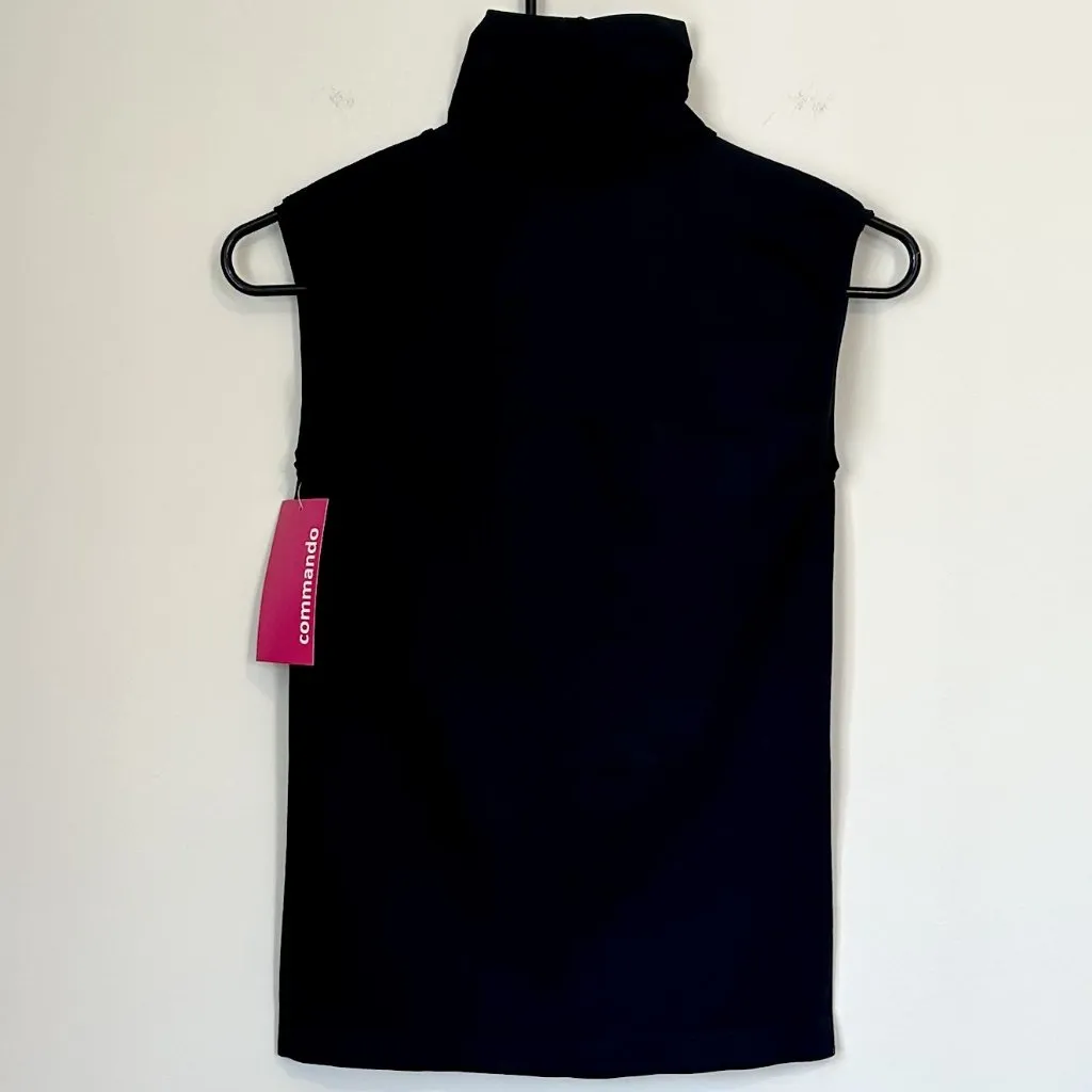 NWT Commando Minimalist Sleeveless Turtleneck in Black - Size: L/XL - Image 7