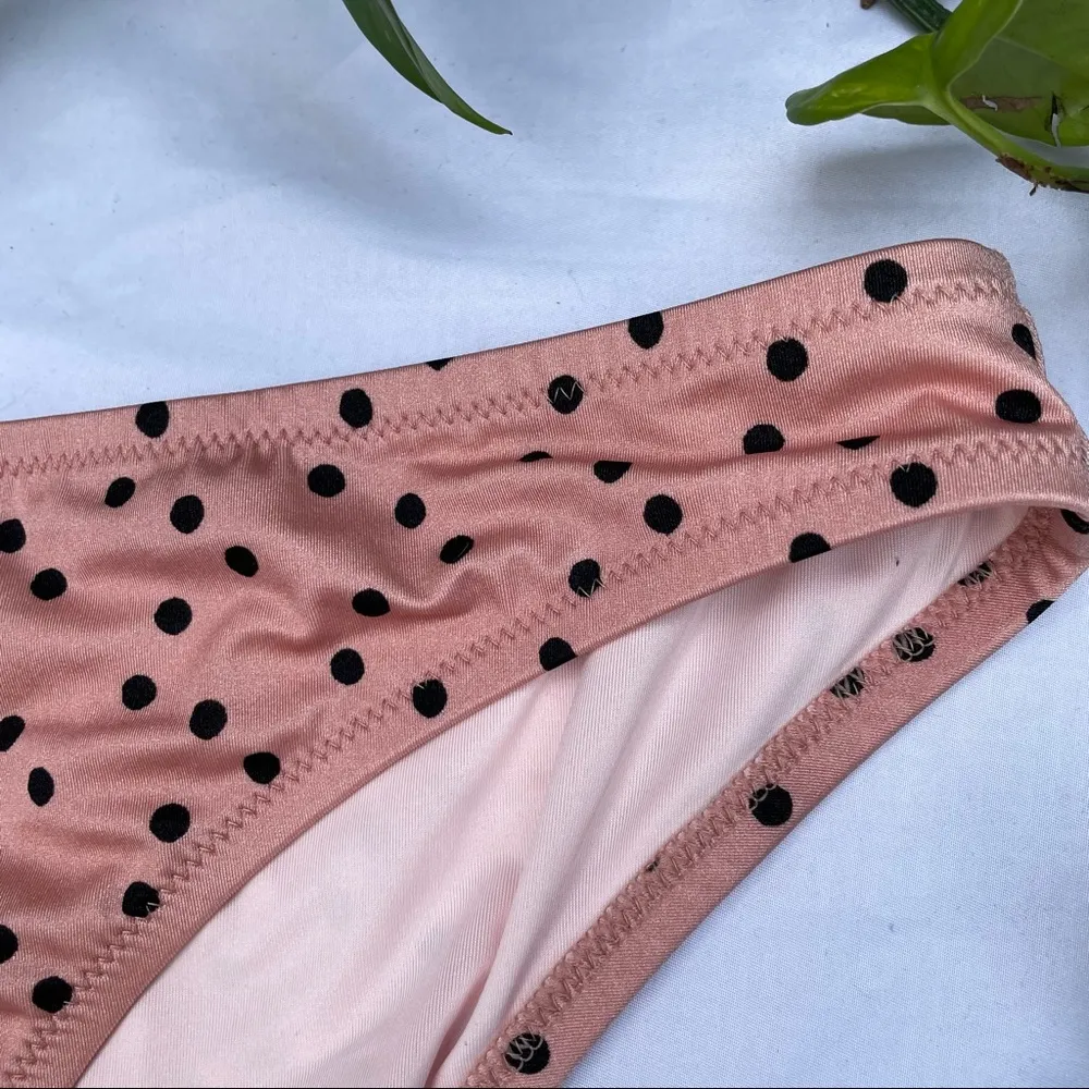 NEW Shade & Shore Rose Polka Dot Bikini Bottoms - Image 6