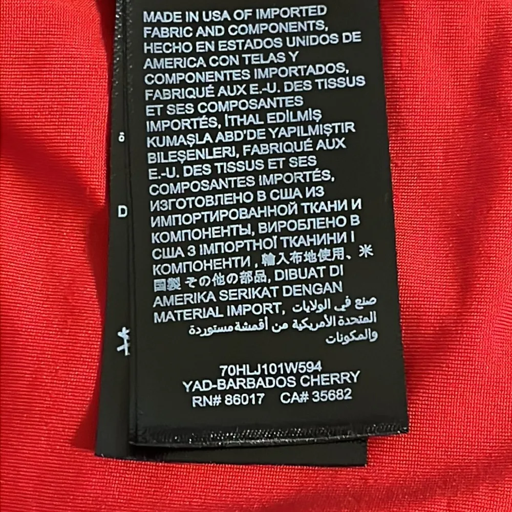 BEBE 2 PC Red Barbados Cherry Lace Skirt & Top Size XS - Image 15