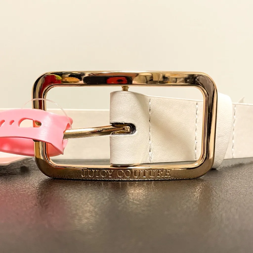 Juicy Couture Rose Gold Buckle Polyurethane Belt - Image 2