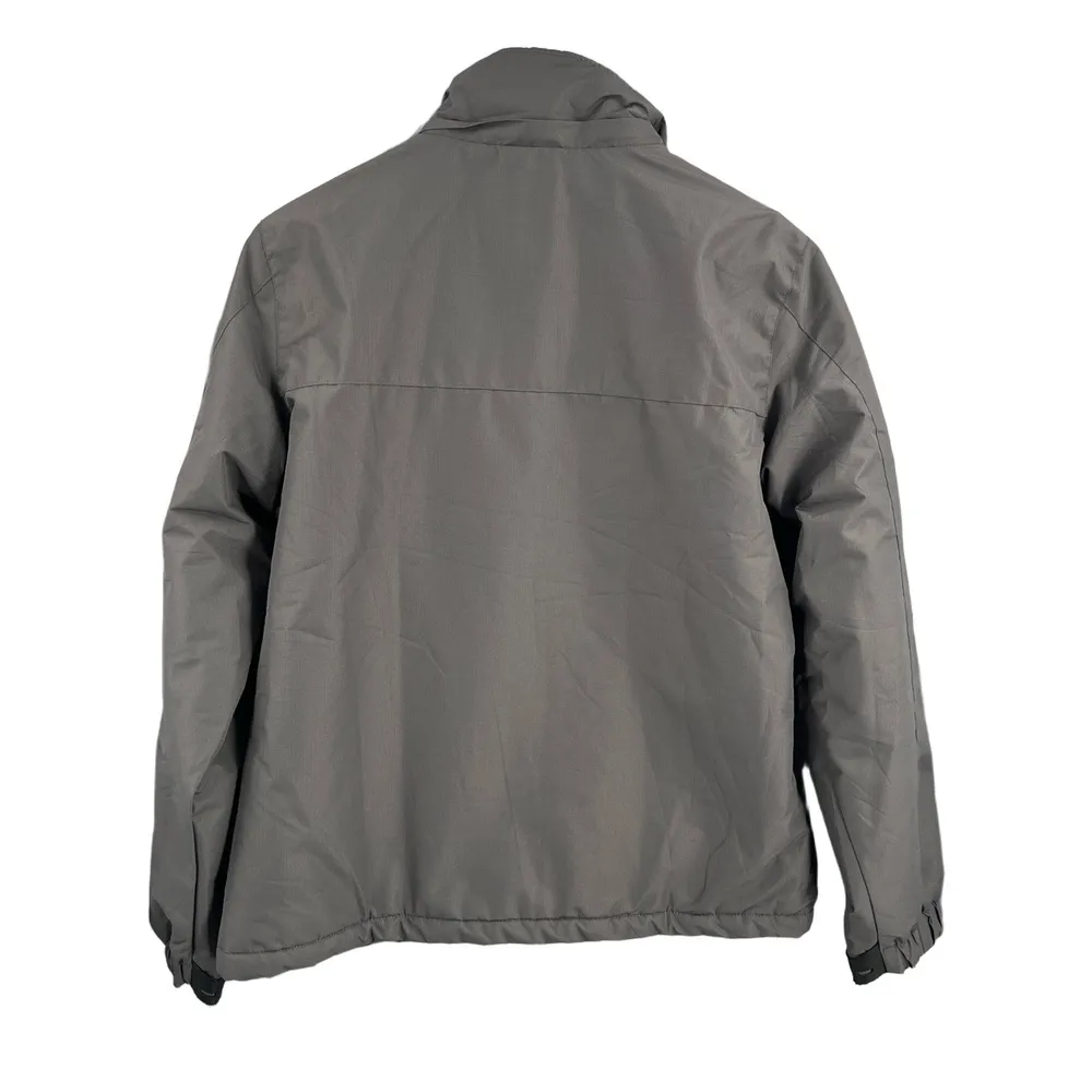 Moerdeng Womens Waterproof Ski Snow Jacket Windbreaker Gray Insulated Zip Med - Image 3