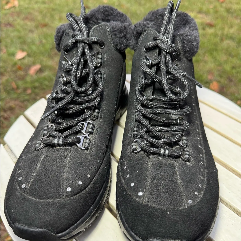 Skechers Women's (6.5)Arch Fit - Goodnight Black Winterized Sneakers 167325.BBK - Image 2