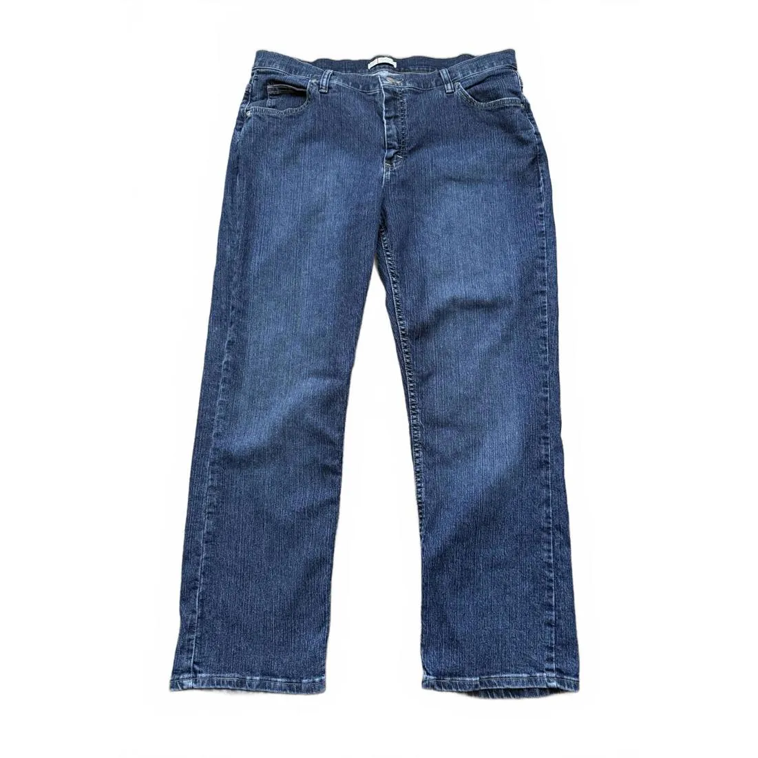 Riders by Lee Women's Denim Jeans Size 18P Petite Classic Fit Straight Leg Blue - Image 2