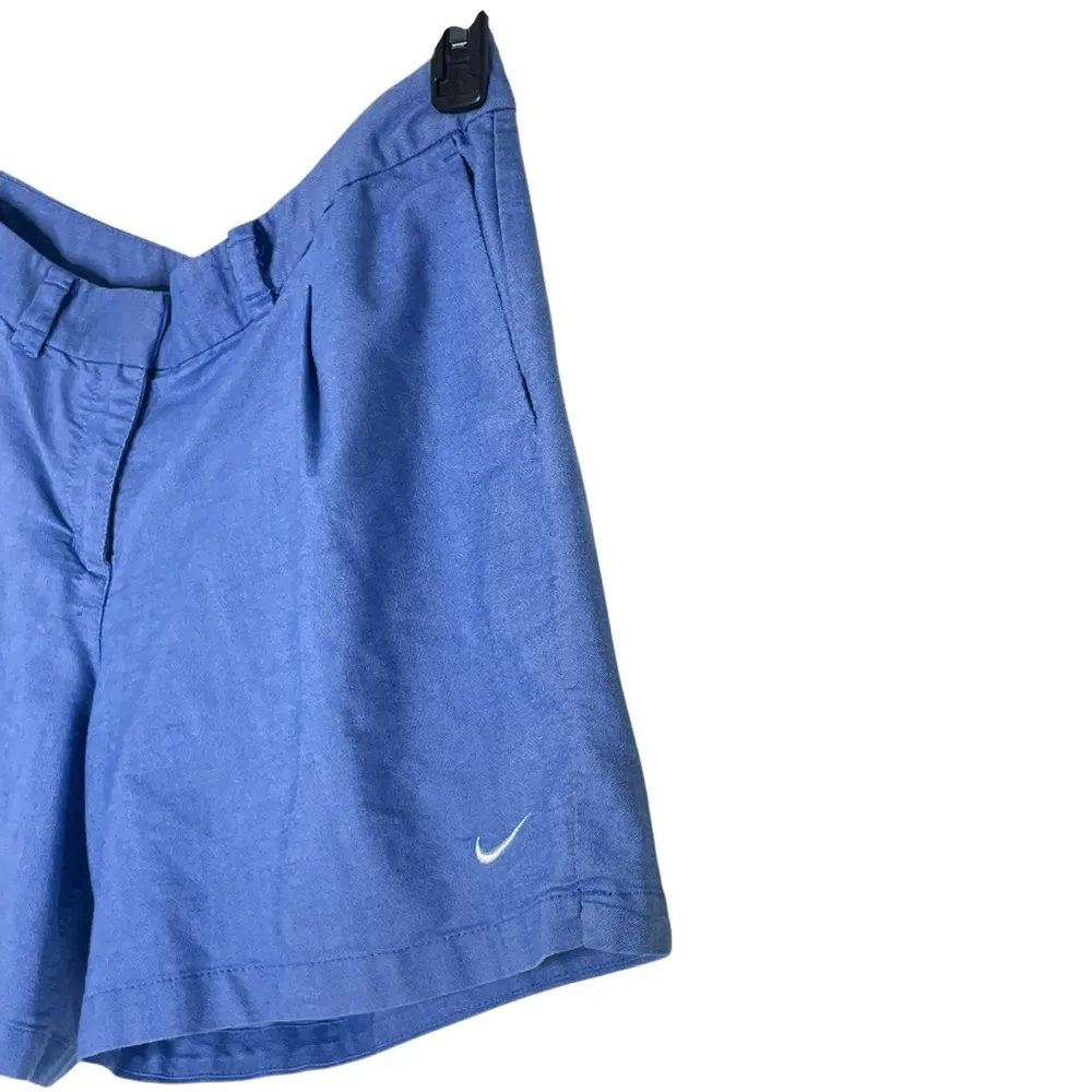 Nike Golf Women's Oxford Pleated Shorts 725763 Pockets Buckle Ring Size 10 - Image 5