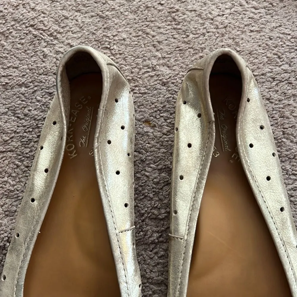 Kork ease gold metallic flats 9 - Image 4