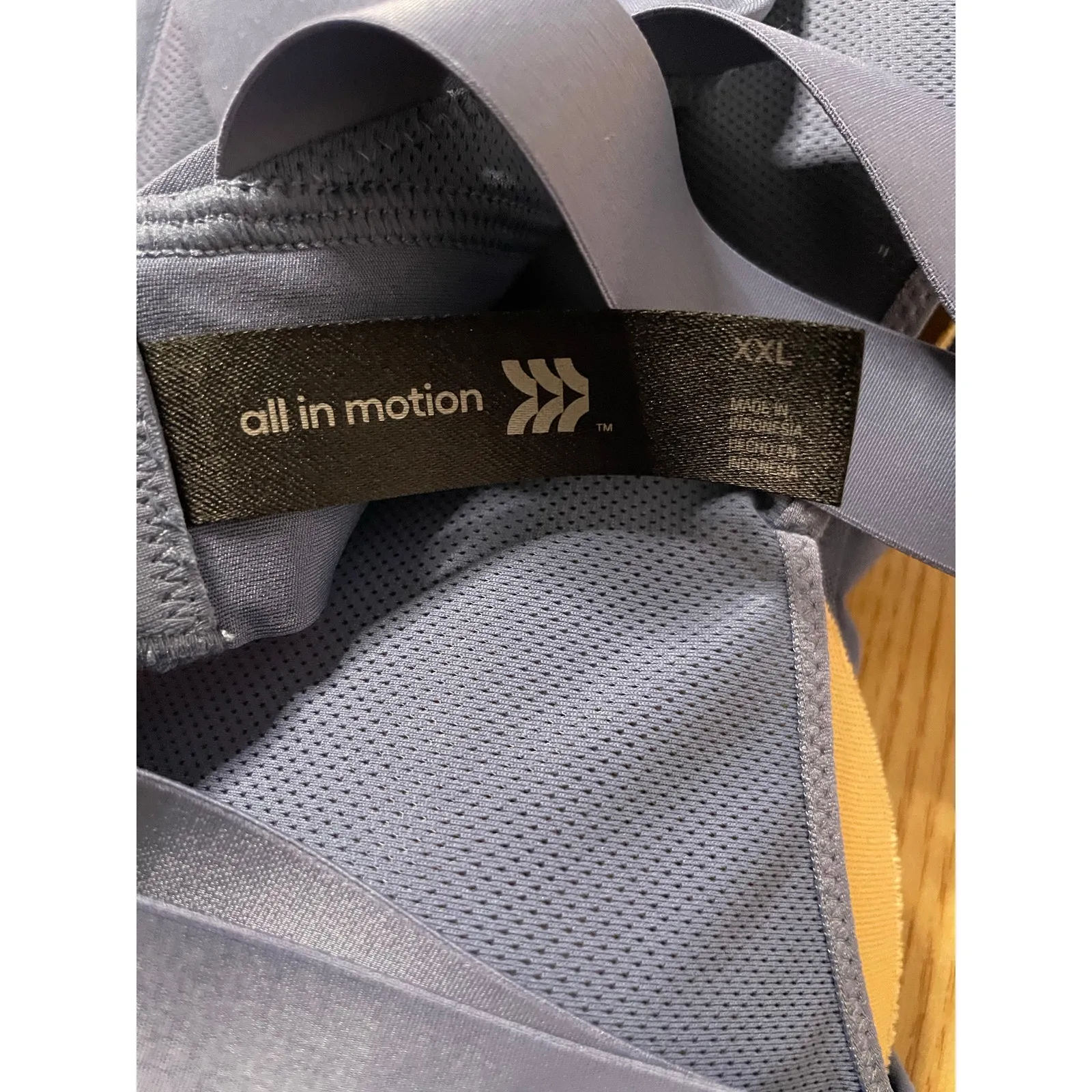 New Women’s All In Motion Sports Bra Medium Support Moisture Wicking Dk Blue XXL - Image 4