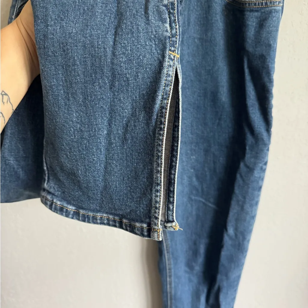 Everlane The Cheeky Split Hem Jean Womens 31 Organic Cotton Mid Wash Blue - Image 4