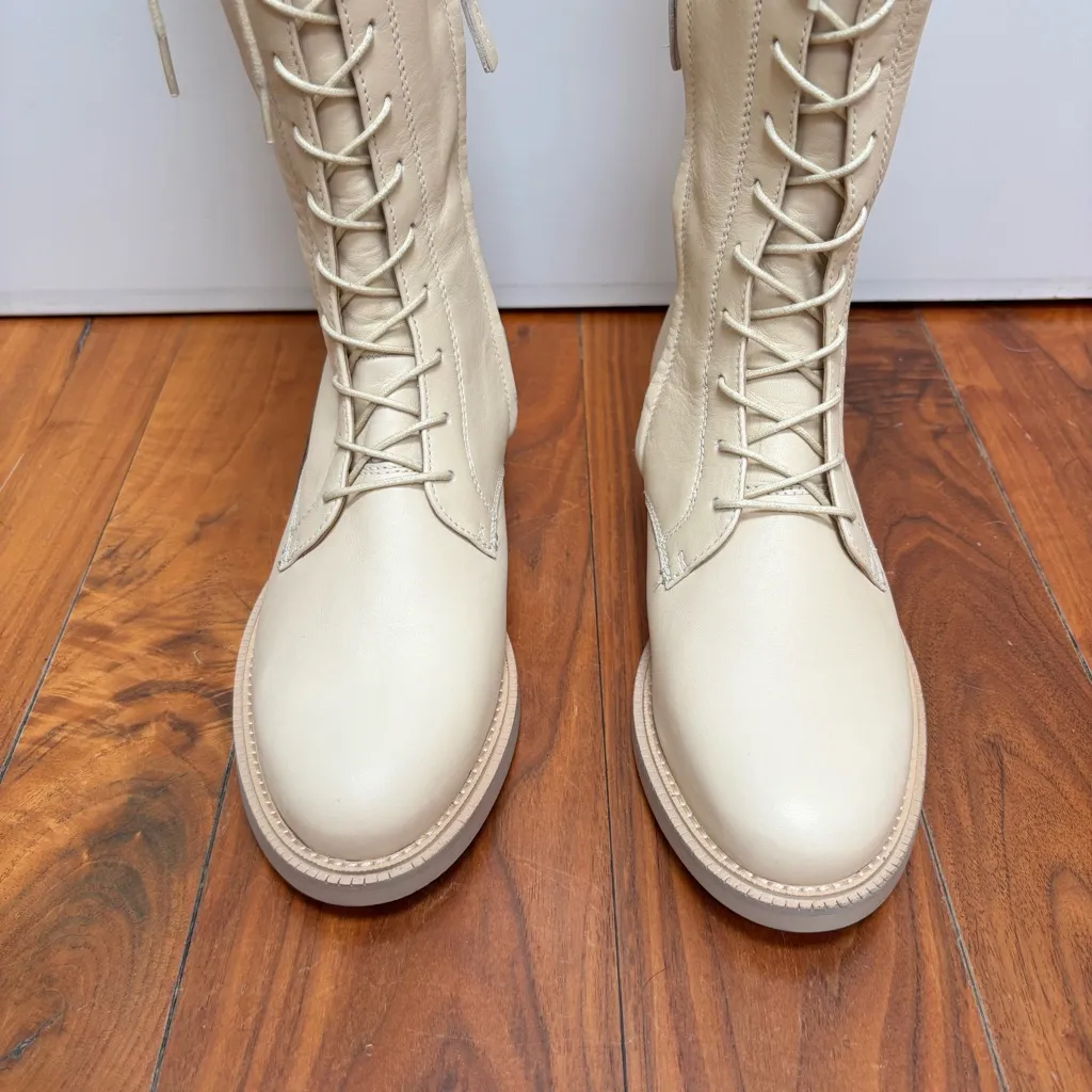 NWOT Sam Edelman Nance Lace-up Boots in Beige 8 - Image 6