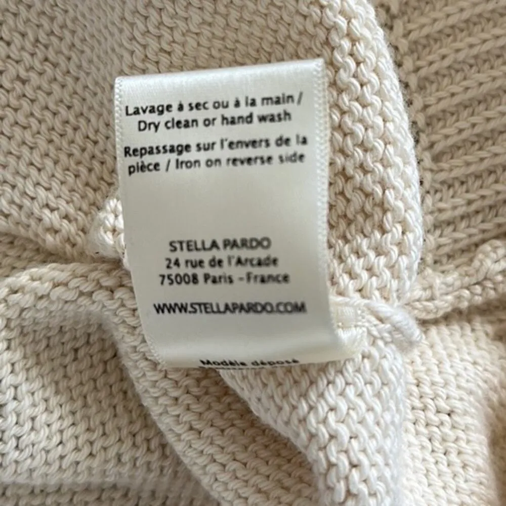 Stella Pardo Paris Lisa Sweater Hand Made Open Flower Crochet Size XS/Small $405 - Image 13