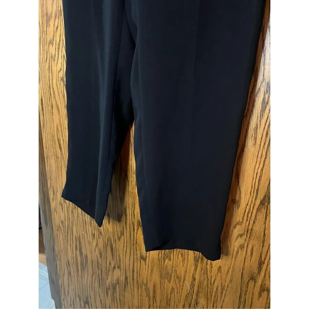J. Crew Black Dress Pants Woman’s Size 12 100% Polyester - Image 2