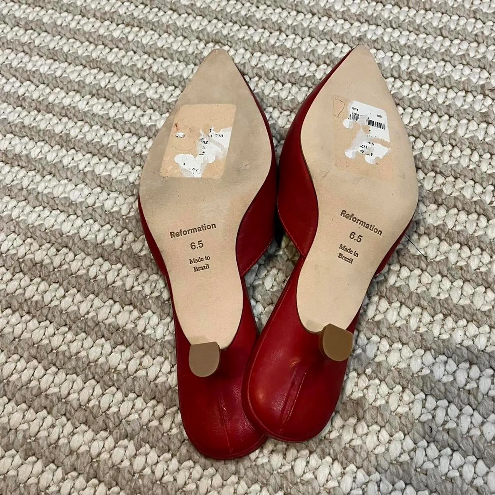 Reformation Wilda Pointed Toe Kitten Mule - Image 5