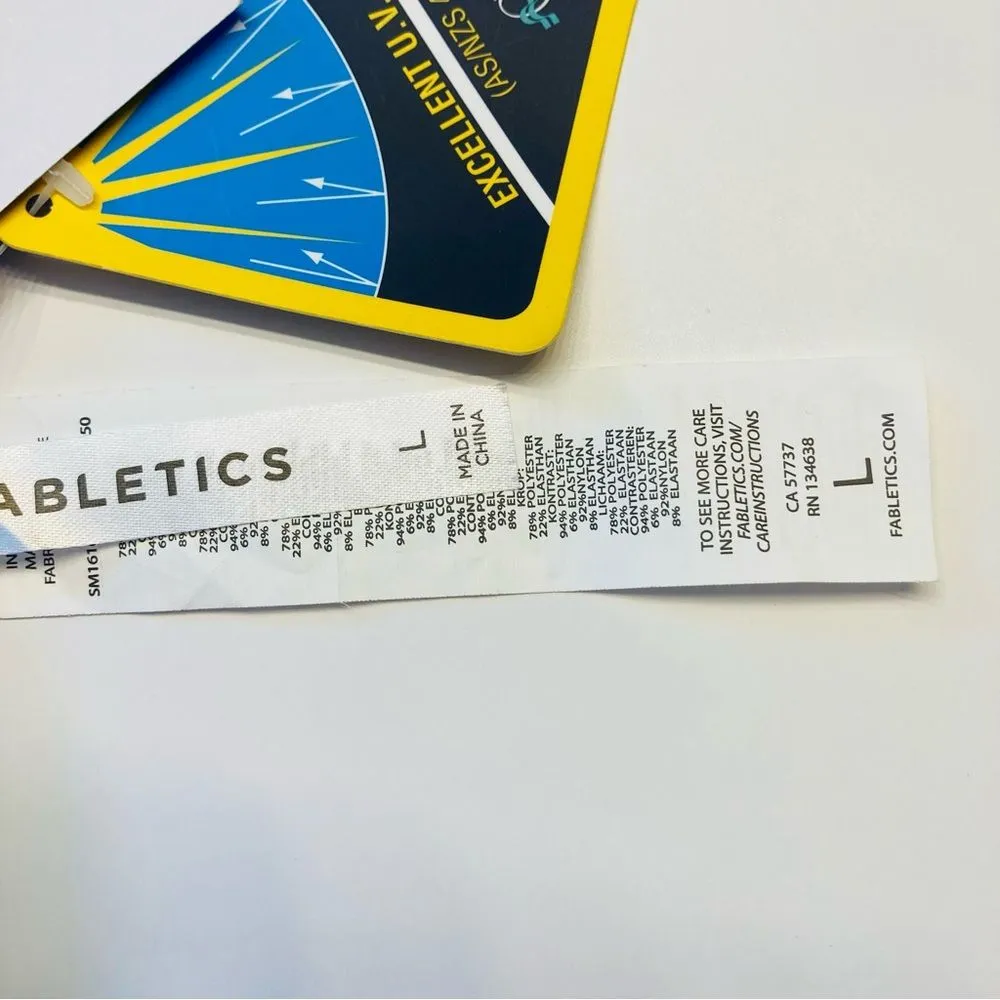 Fabletics Neon Costa Mesh Layer Triangle‎ Bikini Top Removable Cups Sz Large NEW - Image 11