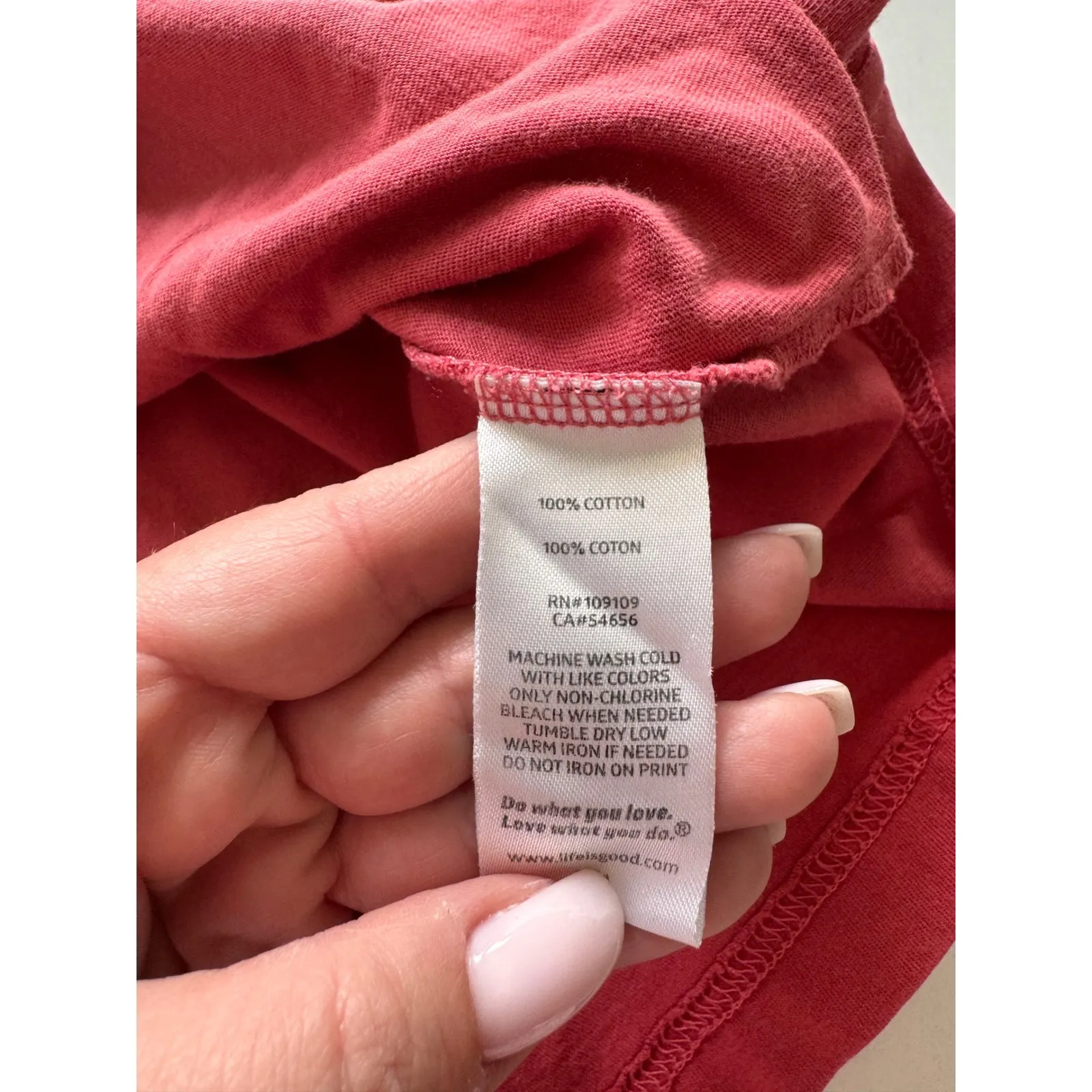 Life is Good‎ Game On Football Dog Graphic T Shirt Womens Size Small Red Cotton - Image 7