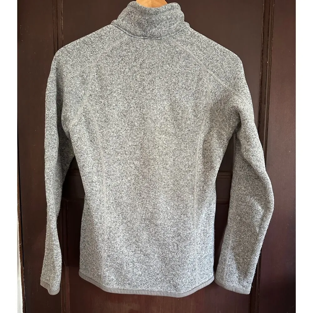 PATAGONIA | Women's Heather Gray Quarter Zip Better Sweater | Size Small - Image 4