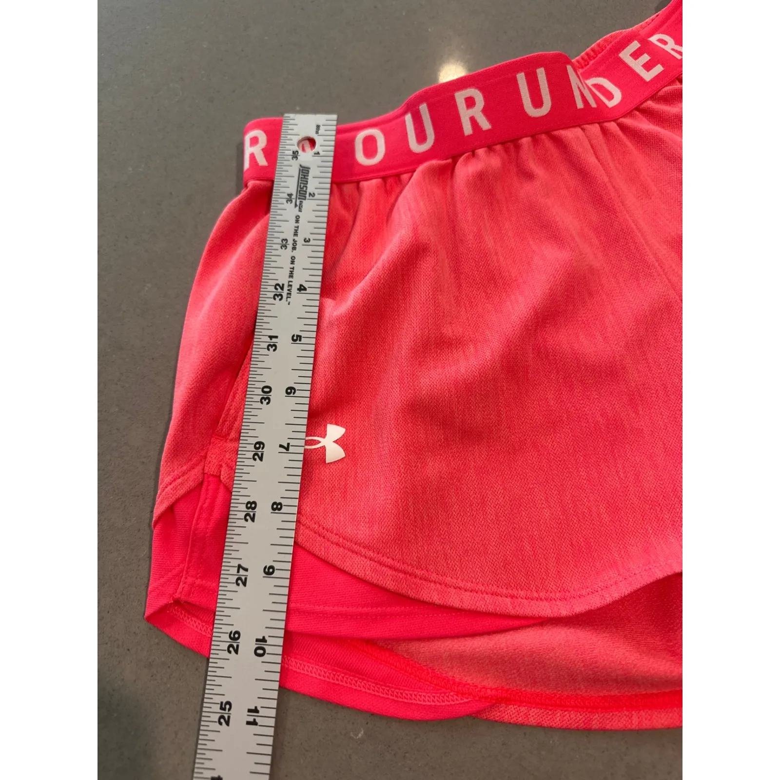 Under Armour Women's XS Running Shorts Activewear‎ Athletic Pink - Image 2