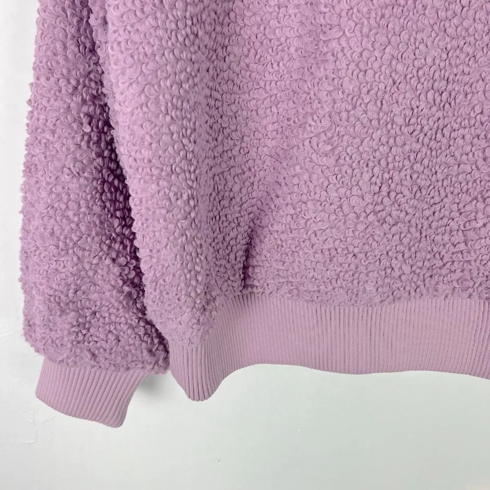 NWOT Universal Thread Collared Sherpa Bomber Jacket Mauve Magic Size Small S2232 - Image 11