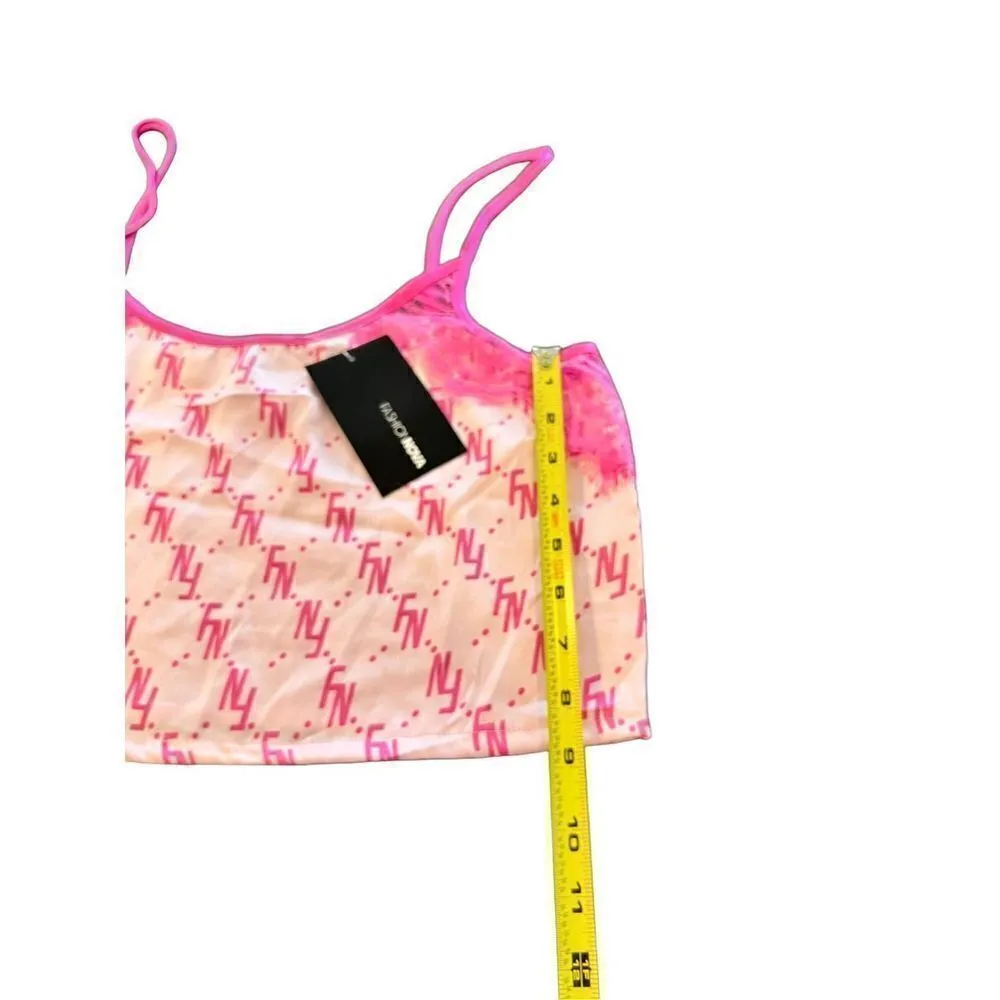 FASHIONNOVA In Your FN Dreams Satin Pink top Pink Size M - Image 6