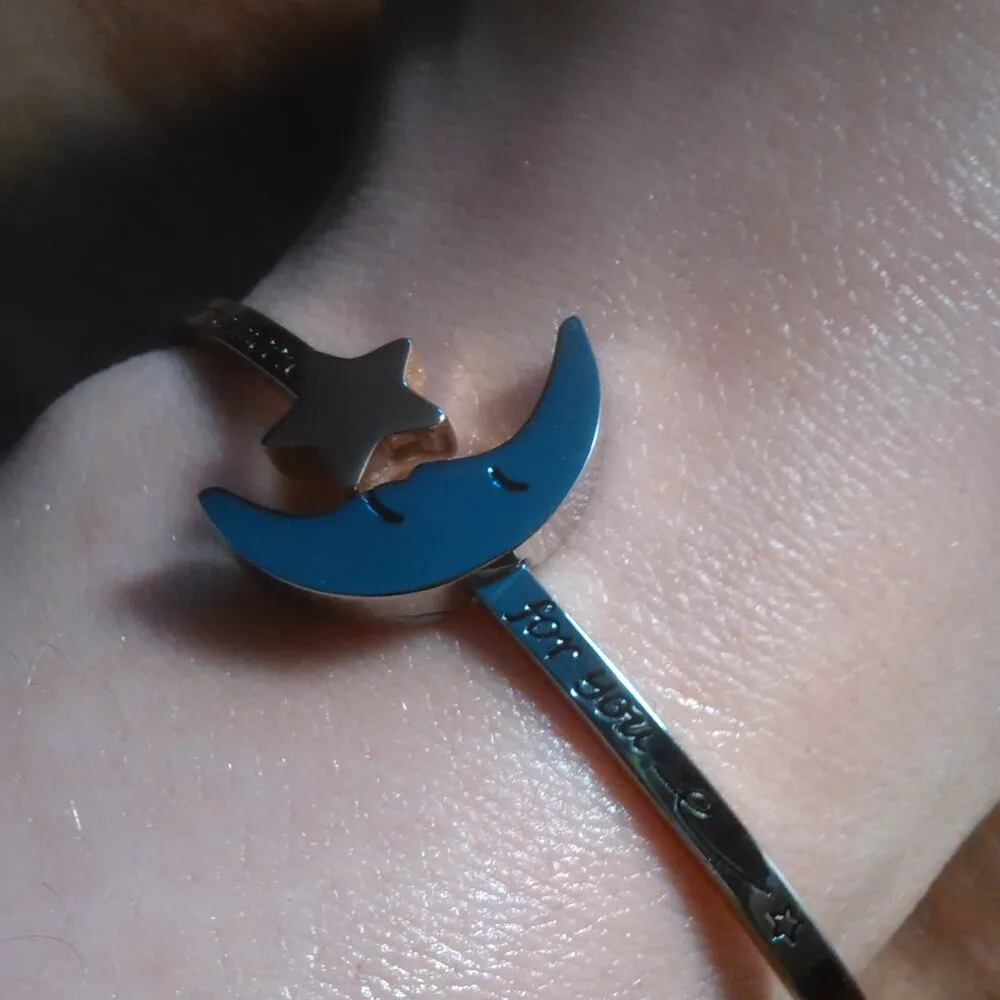 Hallmark Over the Moon for You Stainless Steel Bangle Bracelet - Image 7