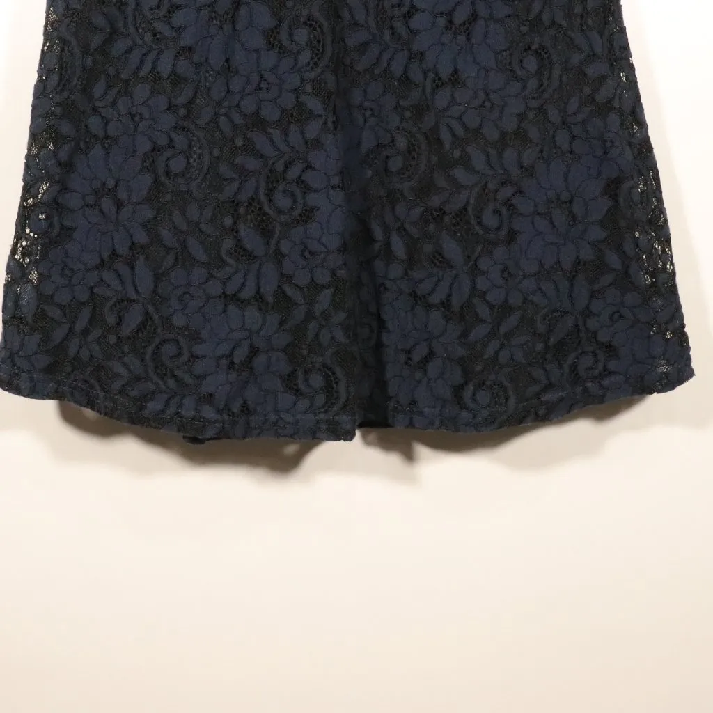 NWOT Lulu's Twirling Around Navy Blue Lace Skater Dress - Image 5