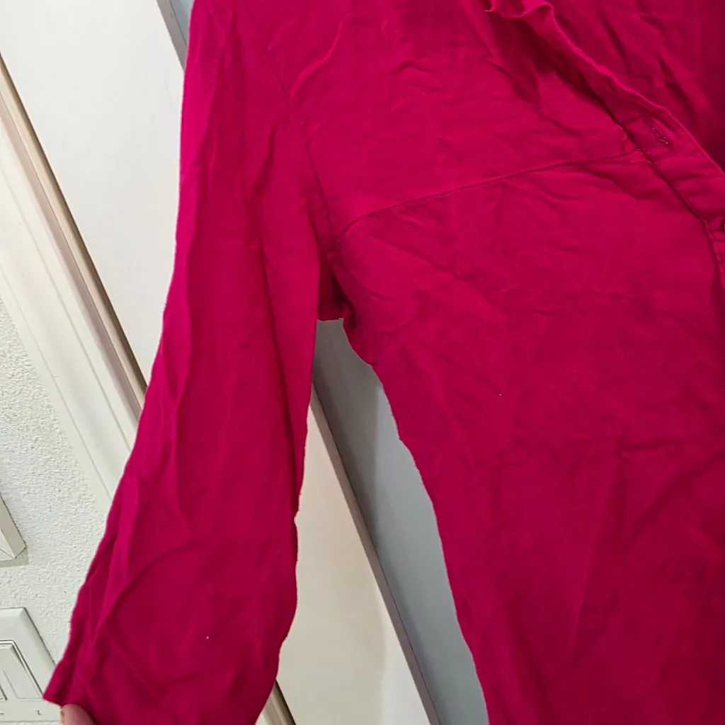 Soch Hot Pink Blouse – Women’s Small 3/4 Sleeve Popover Top - Image 5