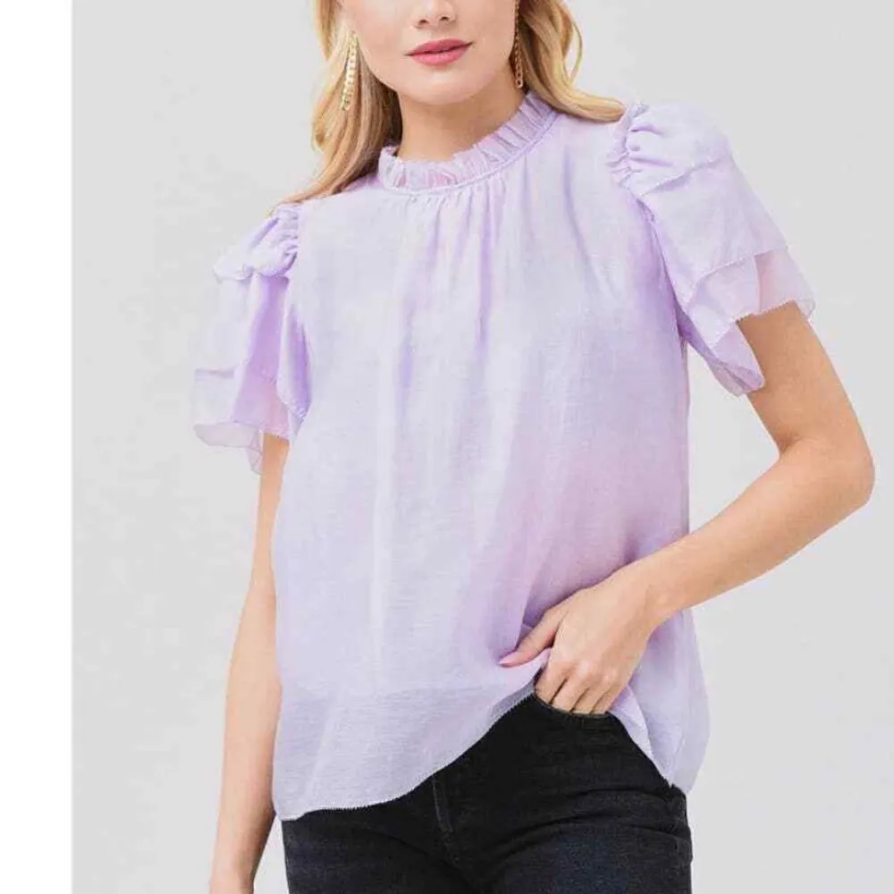 Hunter Bell Blair Top lilac M - Image 2