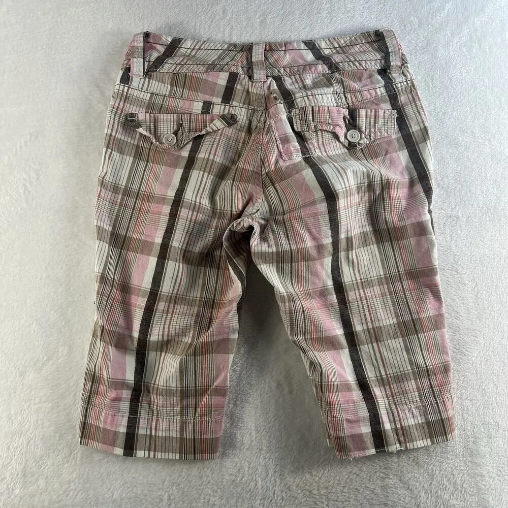 Union Bay Juniors 10 Bermuda Long Shorts Low Rise Street Grunge Vtg Y2K 2000s - Image 9