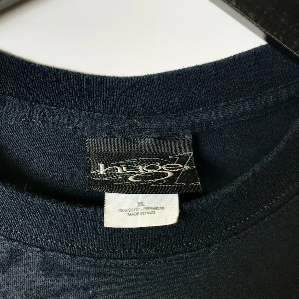 2003 Vintage Huge Bar Harbor Maine Chrome Highway T Shirt 00s Cotton Black XL - Image 12