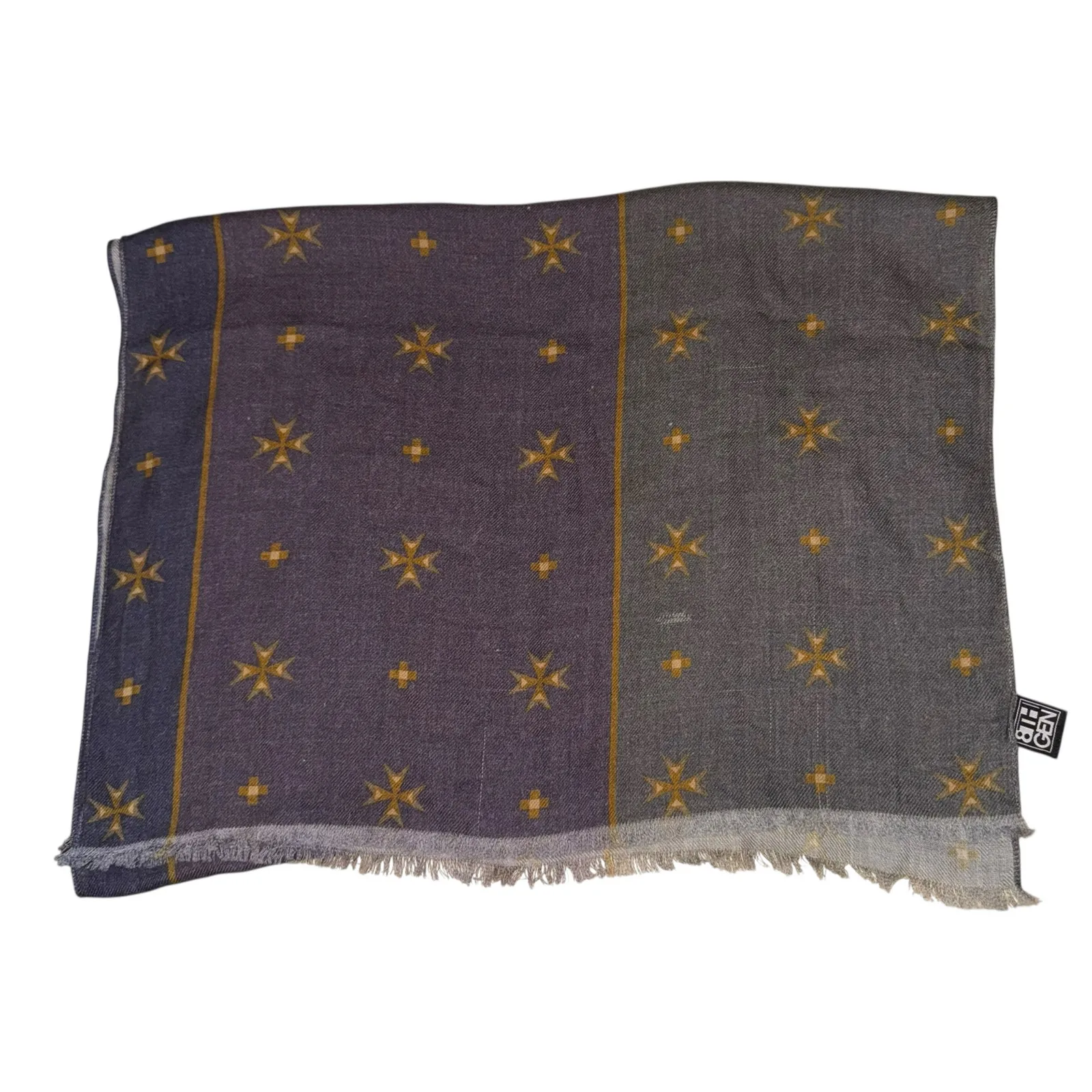 8th Gen Wool Scarf 23x67 Old Money Academia Dark Jewel Tones Warm Native Light Purple - Image 2