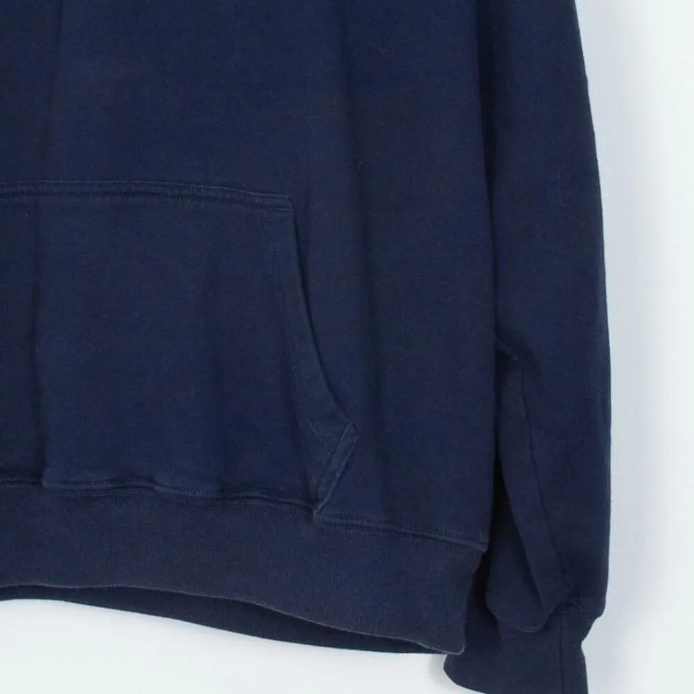 Hollister Womens Navy Blue Pullover Hoodie Sweatshirt Size S Drawstring Fleece - Image 3