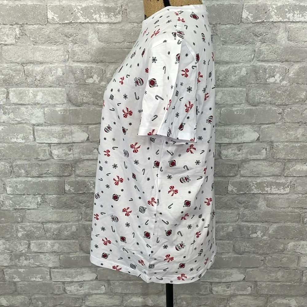 Primark Christmas Print Short Sleeve Tee - Image 2